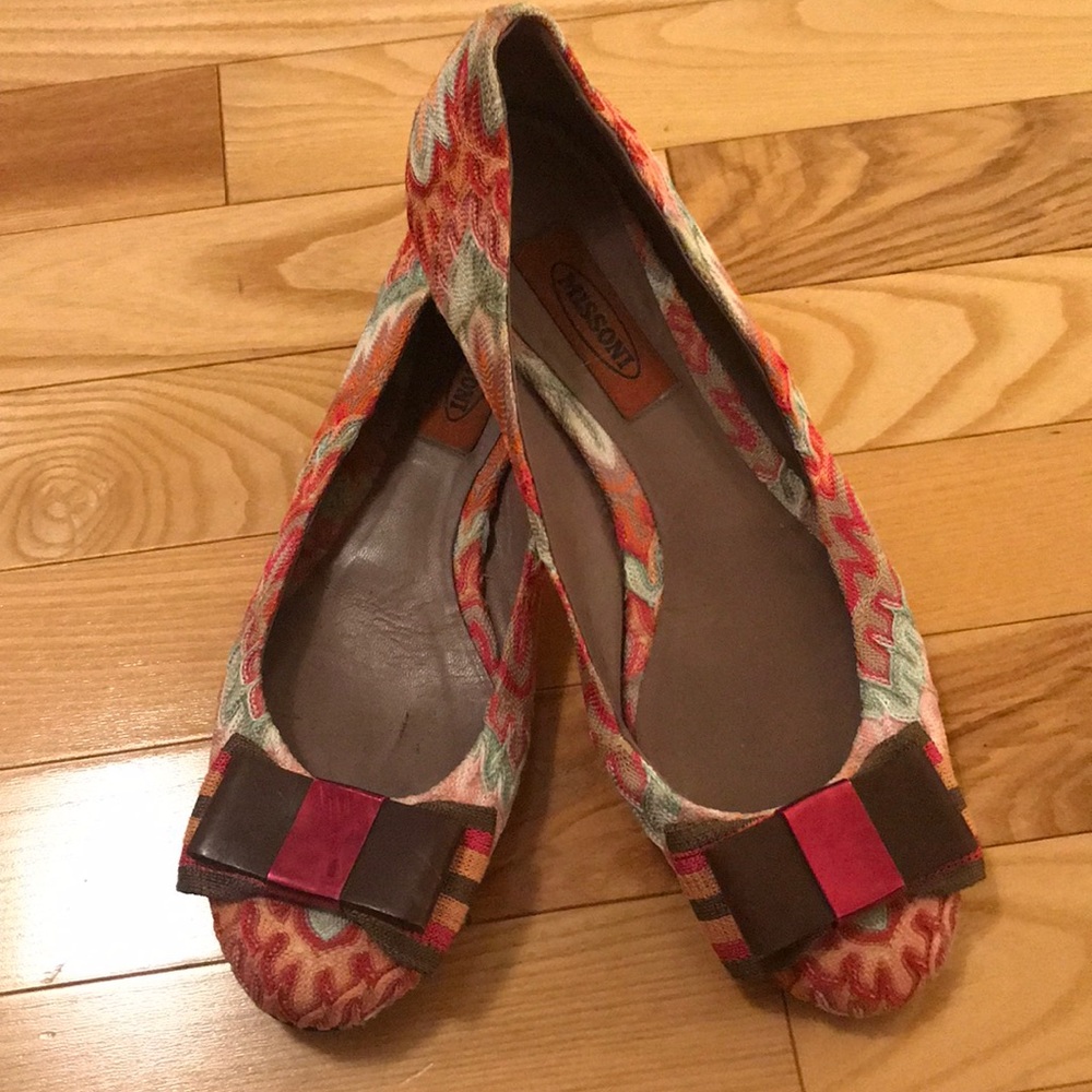 MISSONI CROCHET KNIT FLAT size 40